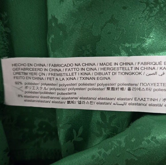 Zara Green Wrap Tie Dress - Picture 5 of 7